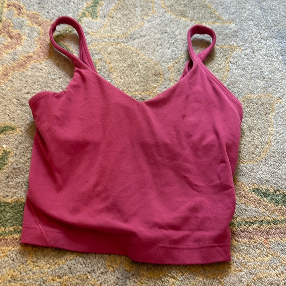 Lululemon align tank pink size 0